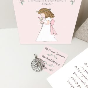 Virgen niña de plata calada