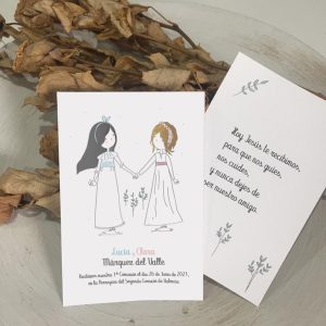 Serie Lucía y Clara - Recordatorio con Oración